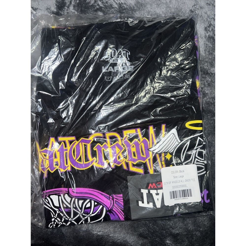 LARGE Goat Crew Mens T-Shirt Size City Of Angela Los Angeles